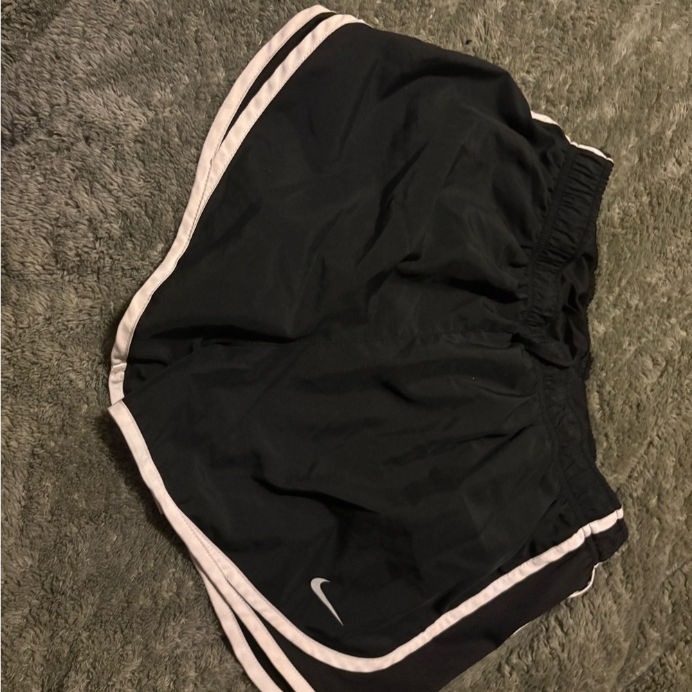 Nike Dri-FIT Black Shorts with White Accents